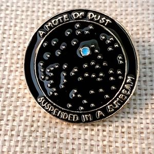 Carl Sagan quote, pin, Tiny blue dot 🌍